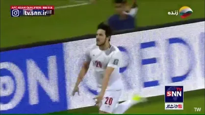 گل دوم ایران به قطر توسط سردار آزمون در دقیقه ۴۸