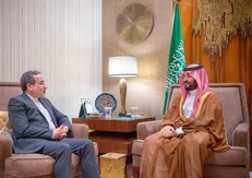 عراقچی و بن سلمان در ریاض دیدار کردند +فیلم