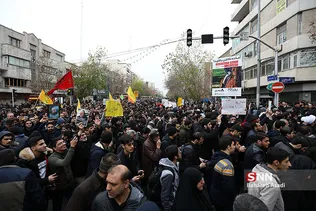 سوگواری شهادت سردار سلیمانی در دانشگاه تهران