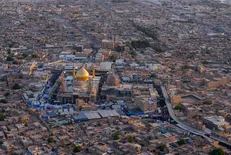 تصاویر هوایی از حضور میلیونی زائران در حرم امامین عسکریین (ع)