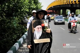 مراسم تشییع پیکر مطهر ۱۵۰ شهید دفاع مقدس در تهران