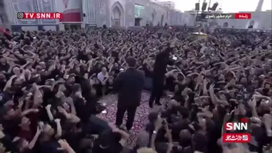 طنین انداز شدن نوای یا حیدر در بارگاه نورانی امام رضا (ع)