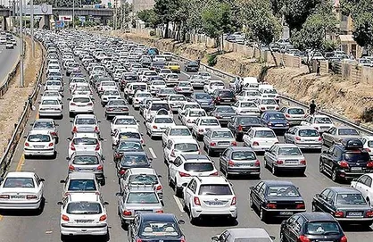 افزایش ترافیک در سطح معابر تهران