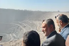 بازدید وزیر تعاون از بزرگترین معدن سنگ آهن ایران