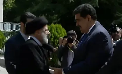 استقبال رسمی رئیسی از رئیس جمهور ونزوئلا