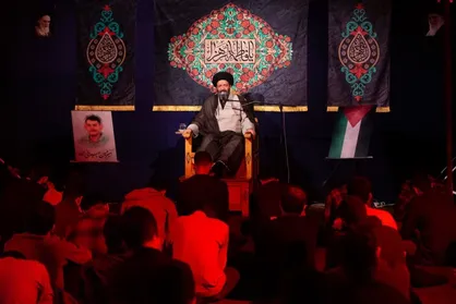 برگزاری مراسم عزاداری فاطمیه در هیئت الزهرا (س) دانشگاه صنعتی شریف +عکس