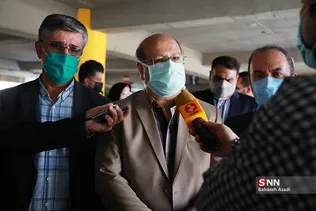 آیین افتتاح طرح تزریق واکسن خودرویی در پارکینگ طبقاتی