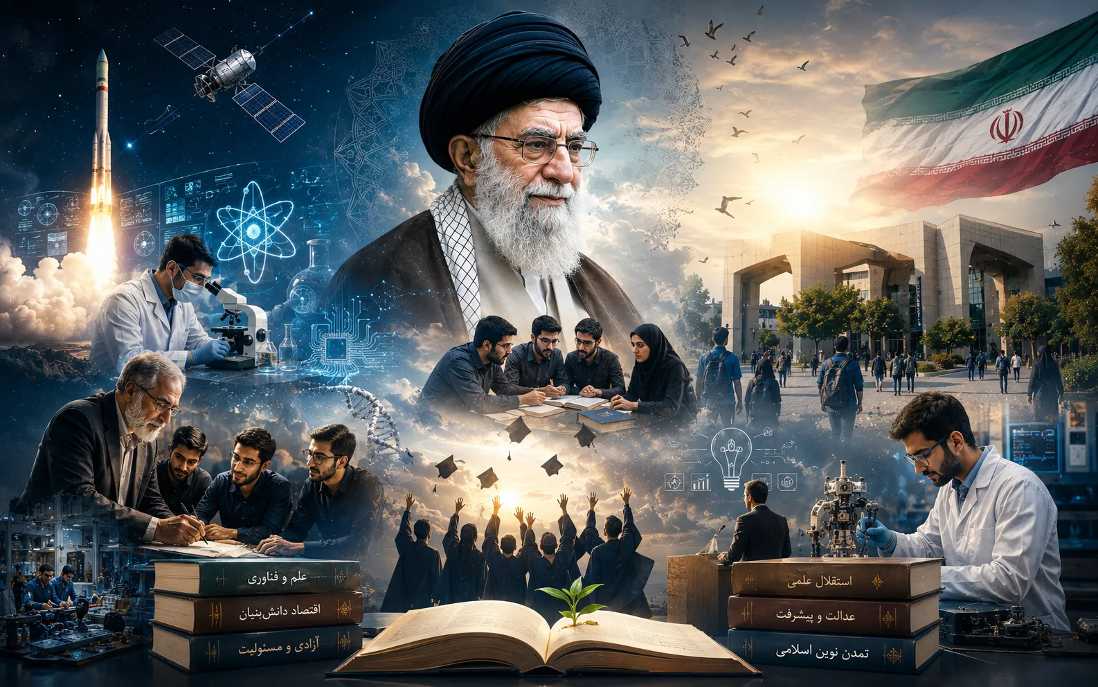 دانشگاه در منظومه فکری رهبر شهید انقلاب اسلامی؛ نقشه راه علم، پیشرفت و تمدن‌سازی