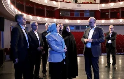 بازدید وزیر فرهنگ تاجیکستان از تالار وحدت/ هفته فرهنگی کشور همزبان در ایران