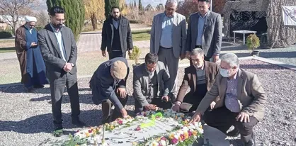 نخستین سالگرد حضور شهید گمنام در دانشگاه هایتک کرمان+ تصاویر