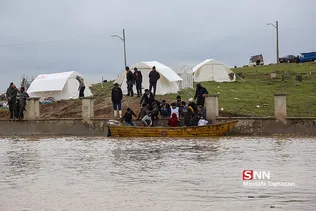 پنجمین روز امداد رسانی به سیل زدگان روستای آق قلا