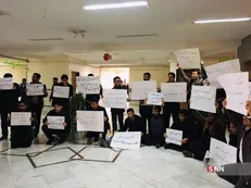 تجمع دانشجویان مشهدی در اعتراض به وضعیت بازار دام و گوشت خودجوش بود/ مطالبات را تا رسیدن به نتیجه ادامه می‌دهیم