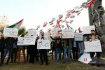 تجمع دانشجویان دانشگاه‌ تهران در اعتراض به معامله قرن