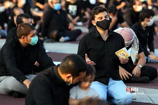 مراسم خیمه سوزان عاشورا در میدان امام حسین (ع)