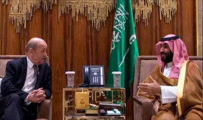 بن&zwnj;سلمان با وزیر خارجه فرانسه دیدار کرد