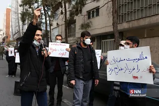 تجمع دانشجویان ایرانی در اعتراض به‌ اقدام ضدحجاب هند