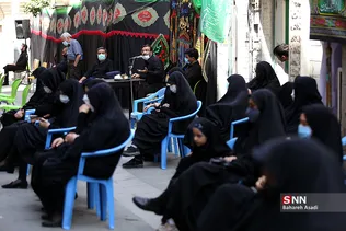 عزاداری هیئت عاشقان حسینی در روز عاشورا 