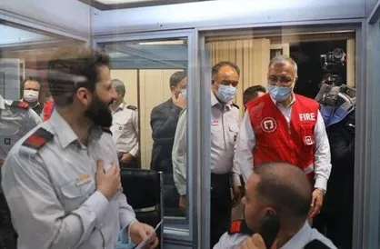 بازدید سرزده شهردار تهران از ستاد فرماندهی عملیات ۱۲۵