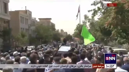 حضور گسترده مردم در مراسم تشییع پیکر مرحومه سبا بابایی (کونیکو یامامورا) مادر شهید محمد بابایی