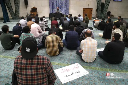 مراسم ختم شهید آرمان علی وردی در مسجد دانشگاه تهران