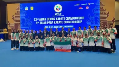 کاراته ایران بر سکوی دوم آسیا با ۹ مدال رنگارنگ ایستاد