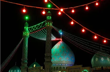 جشن های میلاد امام هادی(ع) و عید غدیر در آستان مقدس مسجد جمکران + فیلم فضاسازی برای جشن غدیر