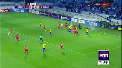 روی پرتاب بلند امیری و ضربه فرجی پرسپولیس به گل رسید