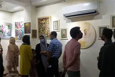 نمایشگاه هنرمندان ایرانی و ترکی به مناسبت روز صنایع‌دستی برپا شد
