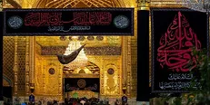 حرم حضرت عباس (ع) در آستانه سالروز وفات ام‌البنین سیاهپوش شد