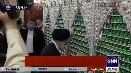 زیارت حرم حضرت رقیه (س) توسط رئیس جمهور