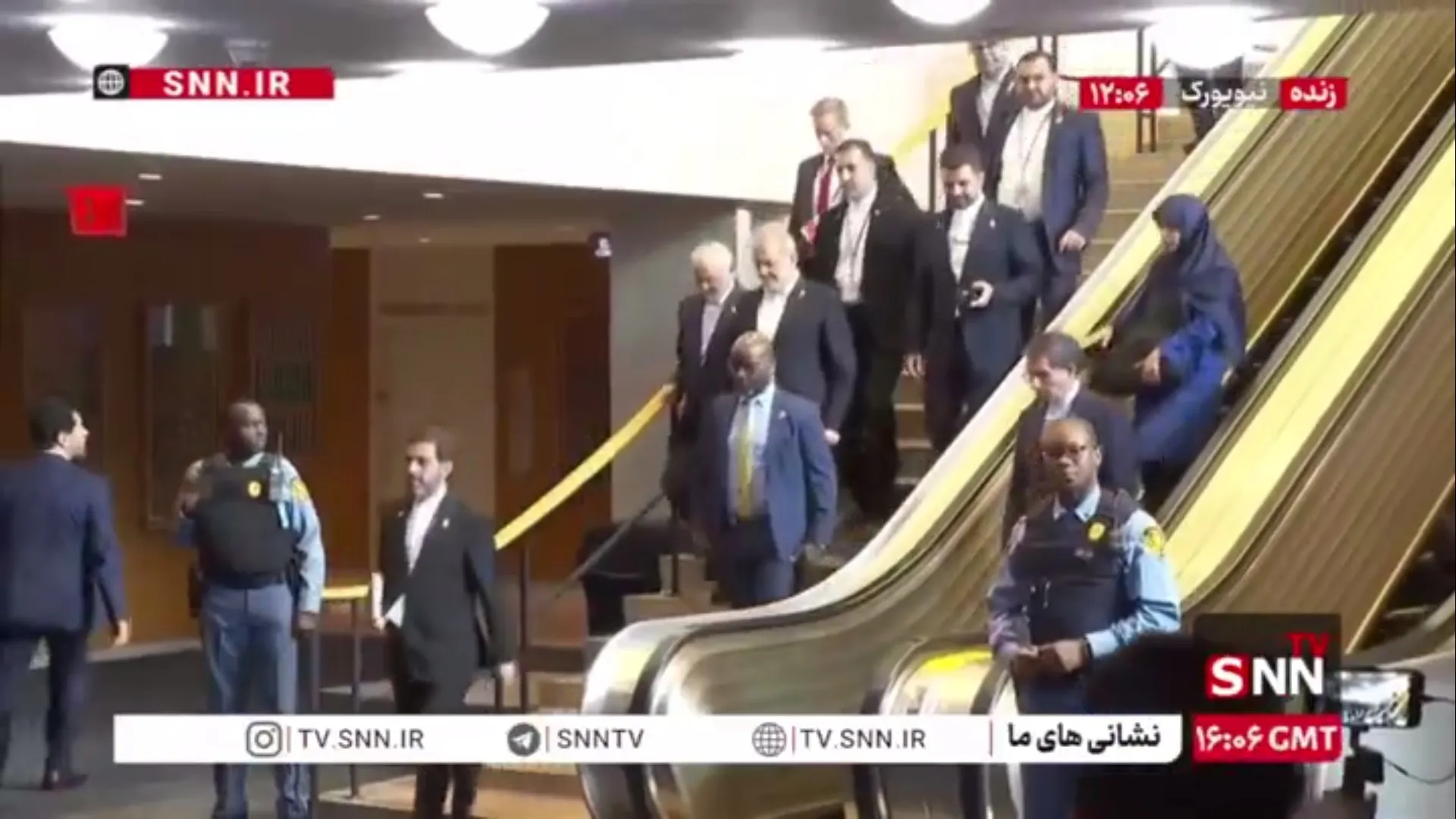 خروج رئیس جمهور کشورمان از مقر سازمان ملل متحد