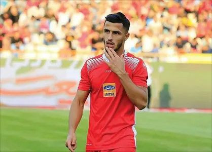 مصدومیت مهاجم پرسپولیس در یک برنامه تلویزیونی!