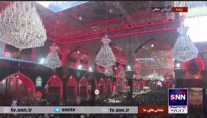 تصاویر هوایی کربلای معلی از حضور انبوه عاشقان سیدالشهدا (ع) در روز عاشورای عراقی&zwnj;ها
