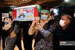وداع با پیکر شهید مدافع حرم عین‌الله مصطفایی