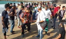شهادت یک فلسطینی و زخمی شدن ۵۰ نفر در شمال غزه