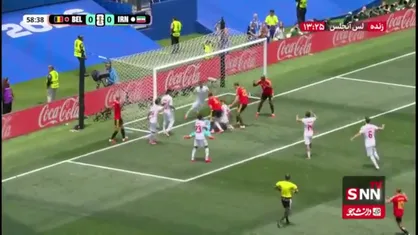 موقعیت خطرناک و صد درصد گلزنی در دهانه دروازه ایران با واکنش بیرانوند و مدافع جلوی خط دروازه مهار شد