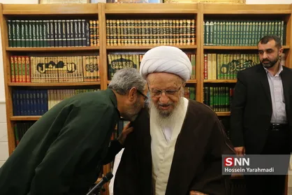 دیدار سردار غیب پرور با مراجع عظام تقلید