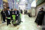  ضد عفونی کردن حرم حضرت فاطمه معصومه(س)