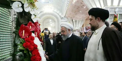 تجدید میثاق رئیس جمهور و اعضای هیات دولت با آرمان&zwnj;های امام راحل و شهیدان