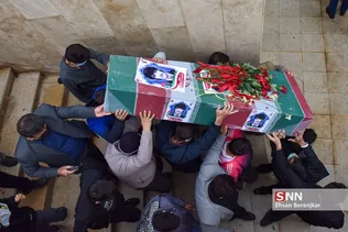 استقبال از پیکر ۹ شهید دوران دفاع مقدس در شیراز