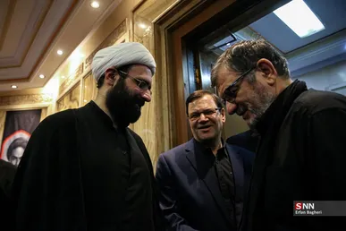 مراسم اربعین شهید علی لاریحانی در مسجد امام صادق(ع)