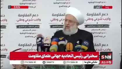رئیس اتحادیه جهانی علمای مقاومت: معنی حملات هوایی به ضاحیه، تجاوز به خاک لبنان است؛ البته این، تعبیر آنهایی که نتانیاهو را پدر خود می&zwnj;دانند نیست!