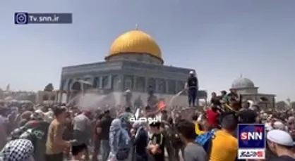حال و هوای مسجدالاقصی بعد از برگزاری نماز جمعه در روز قدس