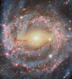 کهکشان مارپیچی NGC 5643: جشنی کیهانی از ستارگان و غبار
