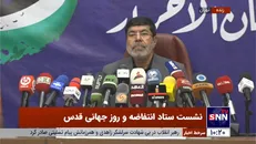 سردار شریف: از ۱۷۰۰ نفر رزمنده عملیات طوفان الاقصی ۵۰۰ نفر حافظ کل قرآن هستند/ آب از سر صهیونیستها گذشته است + فیلم
