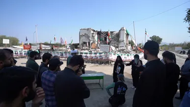 میثاق دانشجویان دانشگاه‌های تهران با شهدای مدرسه میناب + عکس
