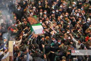 تشییع پیکر شهید مدافع امنیت شهید «علی‌اکبر رنجبر» در شیراز