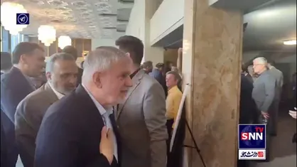 حضور سیدرضا صالحی امیری وزیر گردشگری در تالار وحدت لحظاتی پیش از آغاز تکریم و معارفه وزیر فرهنگ