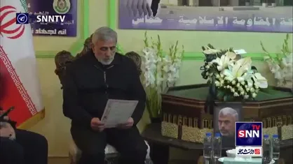 حضور سردار قاآنی در دفتر حماس در تهران و عرض تسلیت به مناسبت شهادت یحیی سنوار