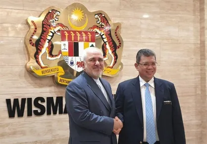 ظریف با وزیر خارجه مالزی دیدار کرد